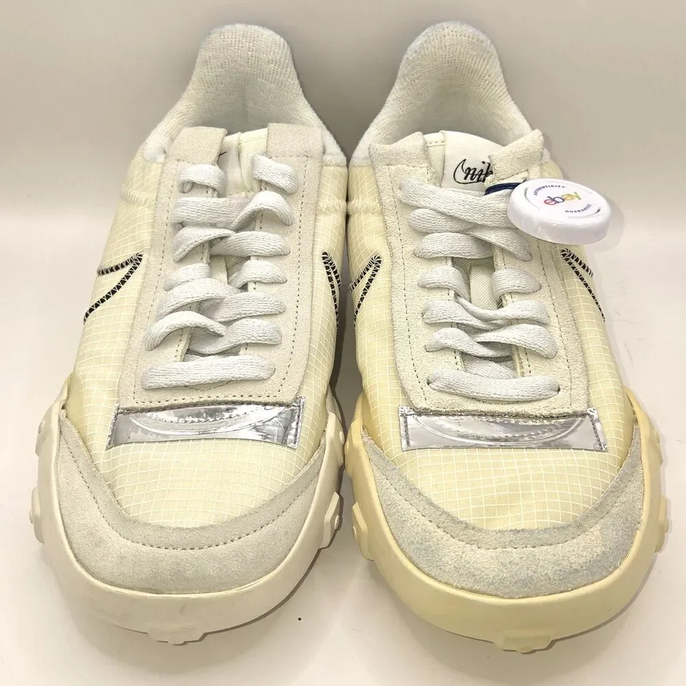 Nike Waffle Racer 2X Summit White Volt Womens Sz 7.5 DC4467-100 Authentic NWOB